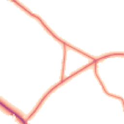 Daytime road noise heatmap for CW9 6NQ