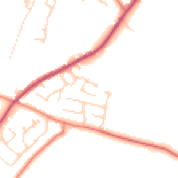 Daytime road noise heatmap for CW9 6PL