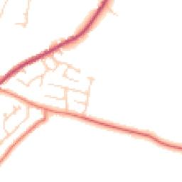 Daytime road noise heatmap for CW9 6PP