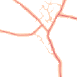 Daytime road noise heatmap for CW9 6QF
