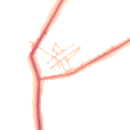 Daytime road noise heatmap for CW9 6QY