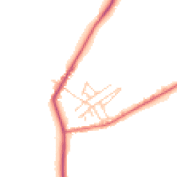 Daytime road noise heatmap for CW9 6RQ