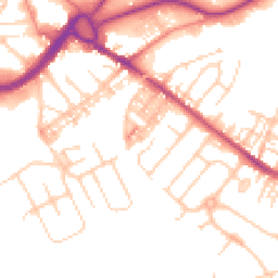 Daytime road noise heatmap for CW9 7AH