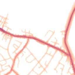 Daytime road noise heatmap for CW9 7DR