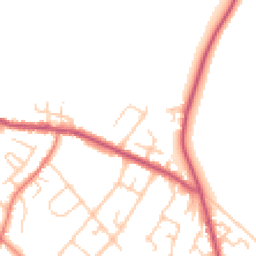 Daytime road noise heatmap for CW9 7DY