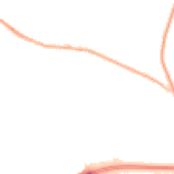 Night-time road noise heatmap for CW9 7EN