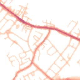 Daytime road noise heatmap for CW9 7EY
