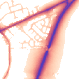 Daytime road noise heatmap for CW9 7FP