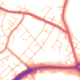 Daytime road noise heatmap for CW9 7GU