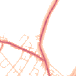 Daytime road noise heatmap for CW9 7GW