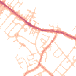 Daytime road noise heatmap for CW9 7HP