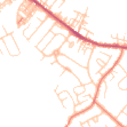 Daytime road noise heatmap for CW9 7HT