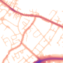 Daytime road noise heatmap for CW9 7JB