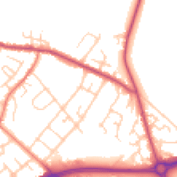Daytime road noise heatmap for CW9 7JF