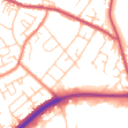 Daytime road noise heatmap for CW9 7LJ