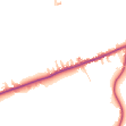 Daytime road noise heatmap for CW9 7NG