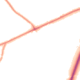 Night-time road noise heatmap for CW9 7PP