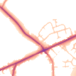 Daytime road noise heatmap for CW9 7QT