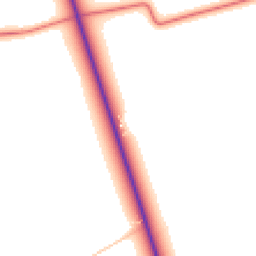 Daytime road noise heatmap for CW9 7SE