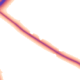 Daytime road noise heatmap for CW9 7SJ