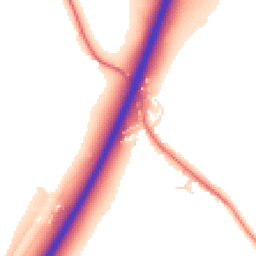 Daytime road noise heatmap for CW9 7SW