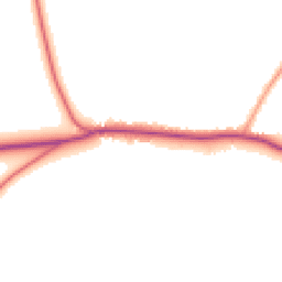 Daytime road noise heatmap for CW9 7TA