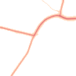 Daytime road noise heatmap for CW9 7TE