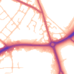 Daytime road noise heatmap for CW9 7TQ