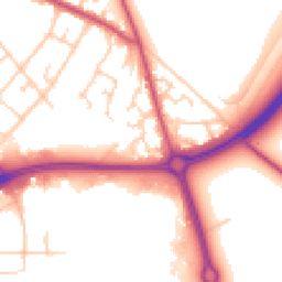 Daytime road noise heatmap for CW9 7UH