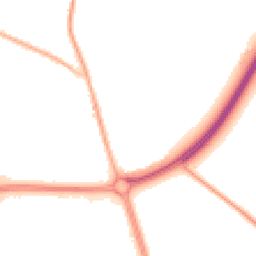Night-time road noise heatmap for CW9 7XN
