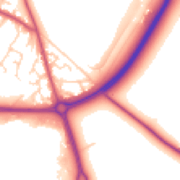 Daytime road noise heatmap for CW9 7XT