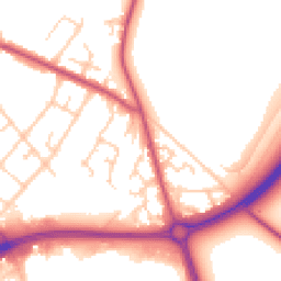 Daytime road noise heatmap for CW9 7YT
