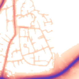 Daytime road noise heatmap for CW9 8BP