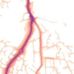 Daytime road noise heatmap for CW9 8DT
