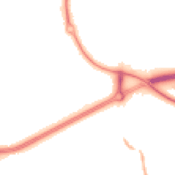 Night-time road noise heatmap for CW9 8FB
