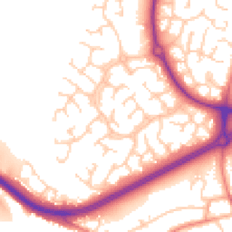 Daytime road noise heatmap for CW9 8FZ