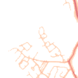 Daytime road noise heatmap for CW9 8GW