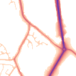 Daytime road noise heatmap for CW9 8NB