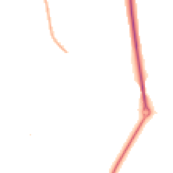 Night-time road noise heatmap for CW9 8NB