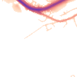 Daytime road noise heatmap for CW9 8PS