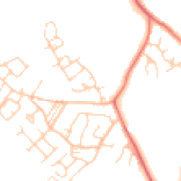 Daytime road noise heatmap for CW9 8PU