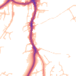 Daytime road noise heatmap for CW9 8PY