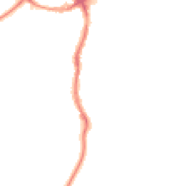 Night-time road noise heatmap for CW9 8PY