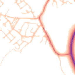 Daytime road noise heatmap for CW9 8QF