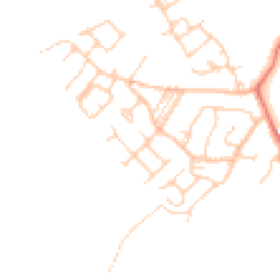 Daytime road noise heatmap for CW9 8QP