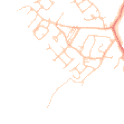 Daytime road noise heatmap for CW9 8RA