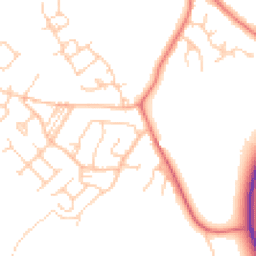 Daytime road noise heatmap for CW9 8RJ
