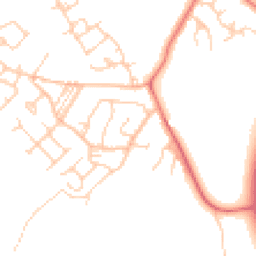 Daytime road noise heatmap for CW9 8RL