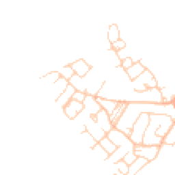 Daytime road noise heatmap for CW9 8RS