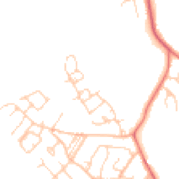 Daytime road noise heatmap for CW9 8SD